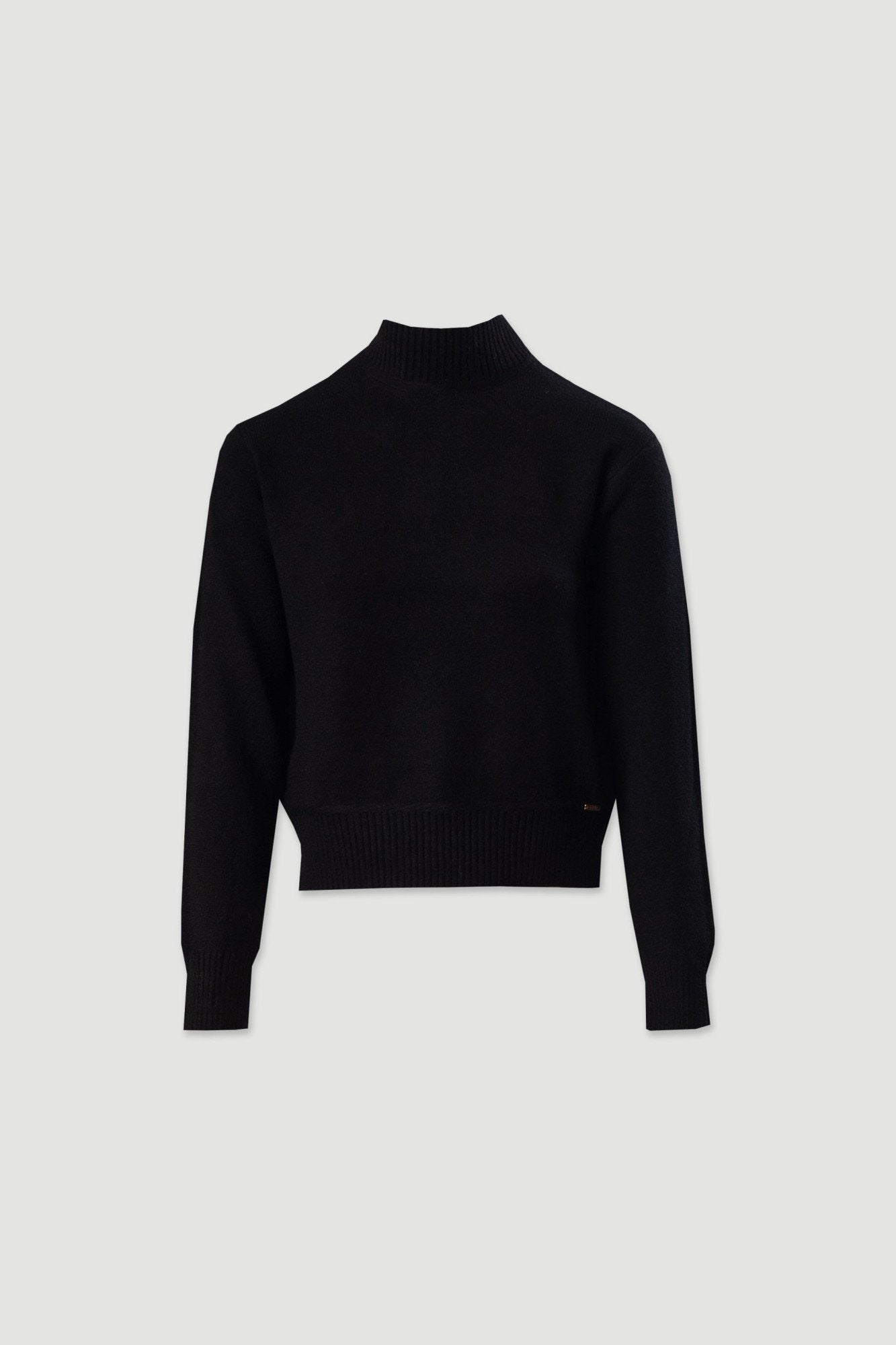 Camisola de malha com gola alta canelada (+ cores)