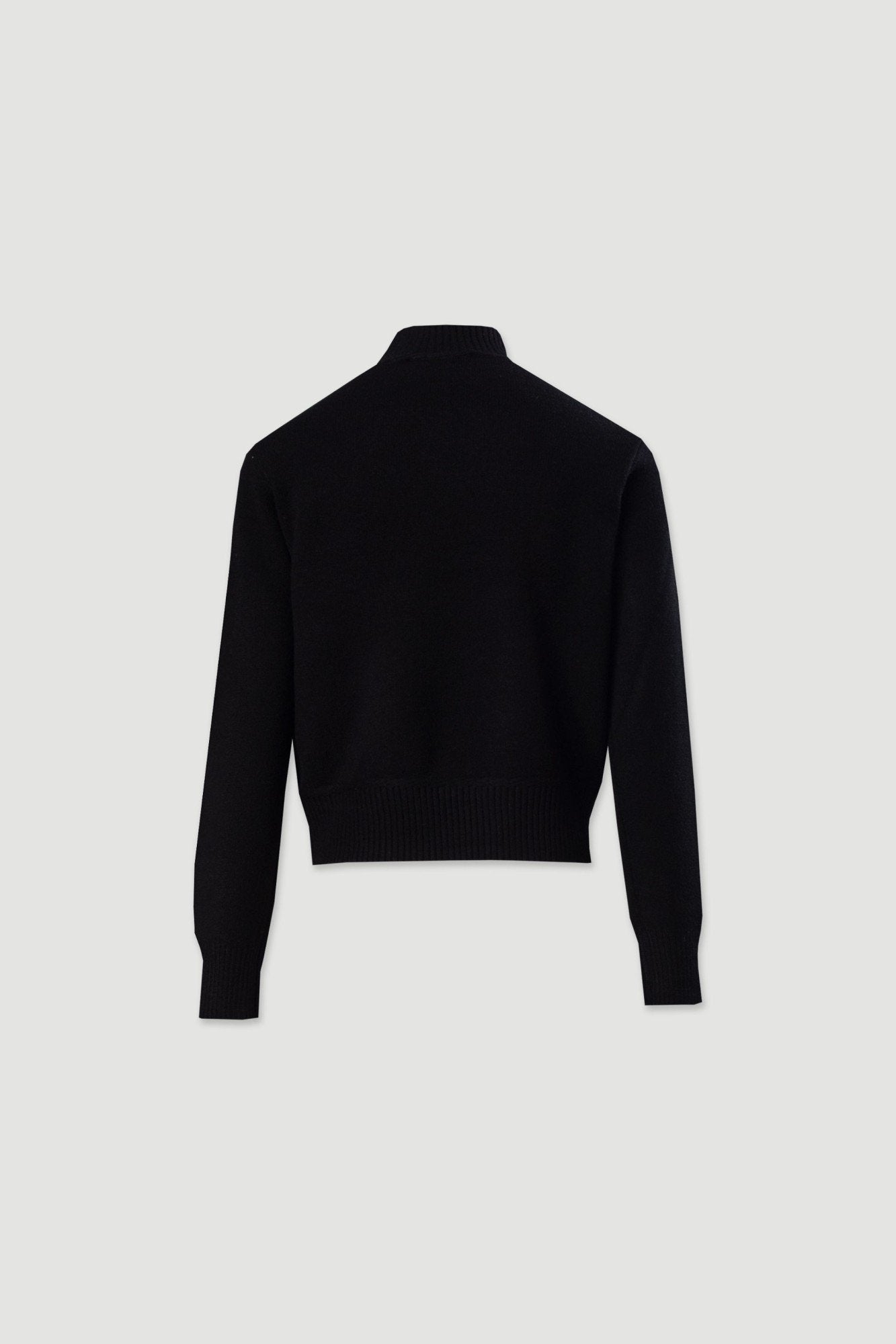 Camisola de malha com gola alta canelada (+ cores)