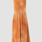 Vestido midi plissado