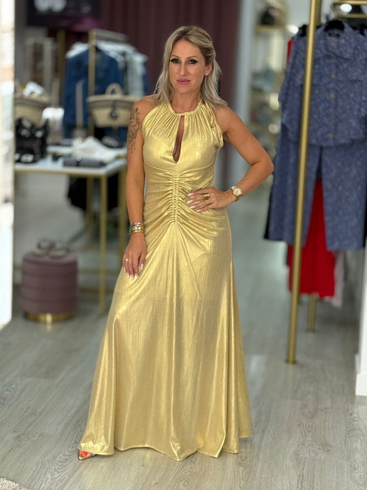 Vestido maxi halter