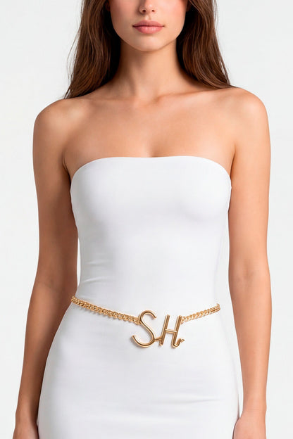 Cinto de Corrente com Monograma SH